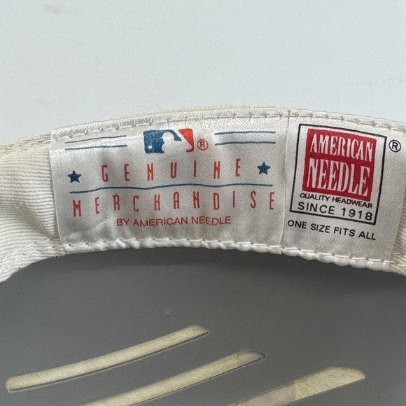 American Needle Cream and Red Texas Rangers Hat - Picture 6 of 8